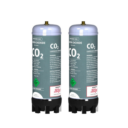 Zip ZT400 91295 CO2 replacement gas canisters pair for Zip HydroTap sparkling
