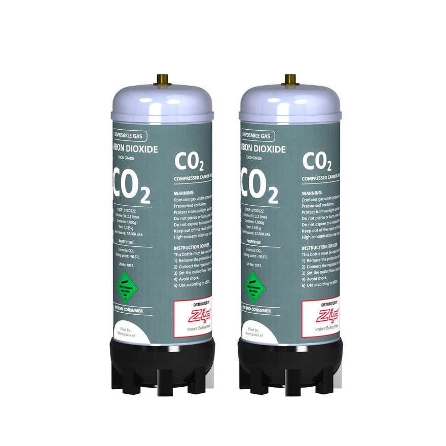 Zip ZT400 91295 CO2 replacement gas canisters pair for Zip HydroTap sparkling