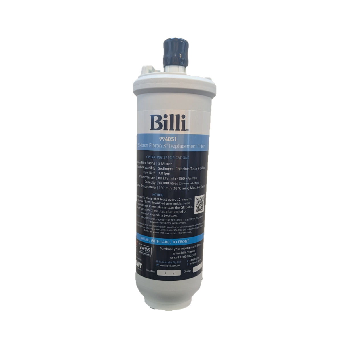 Billi 994051 5 micron standard water filter for all Billi taps