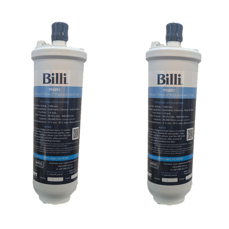 Billi Standard Replacement Water Filter Twin-pack 5.0 micron 994001 994051
