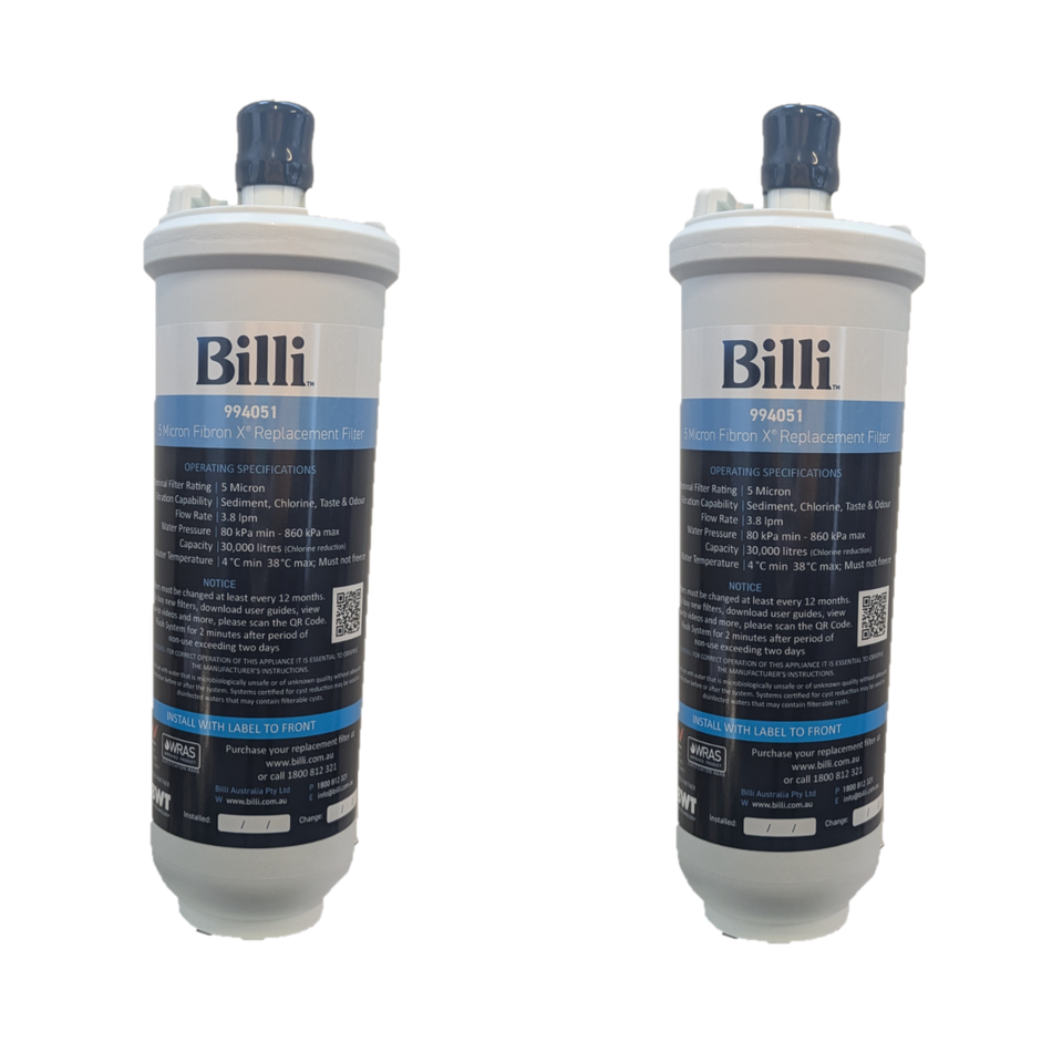 Billi 994051 5 micron water filter twin pack for all Billi taps